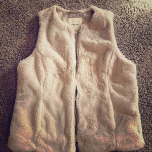 Faux fur vest